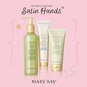Mary Kay Satin Hands Set - Green and Cream